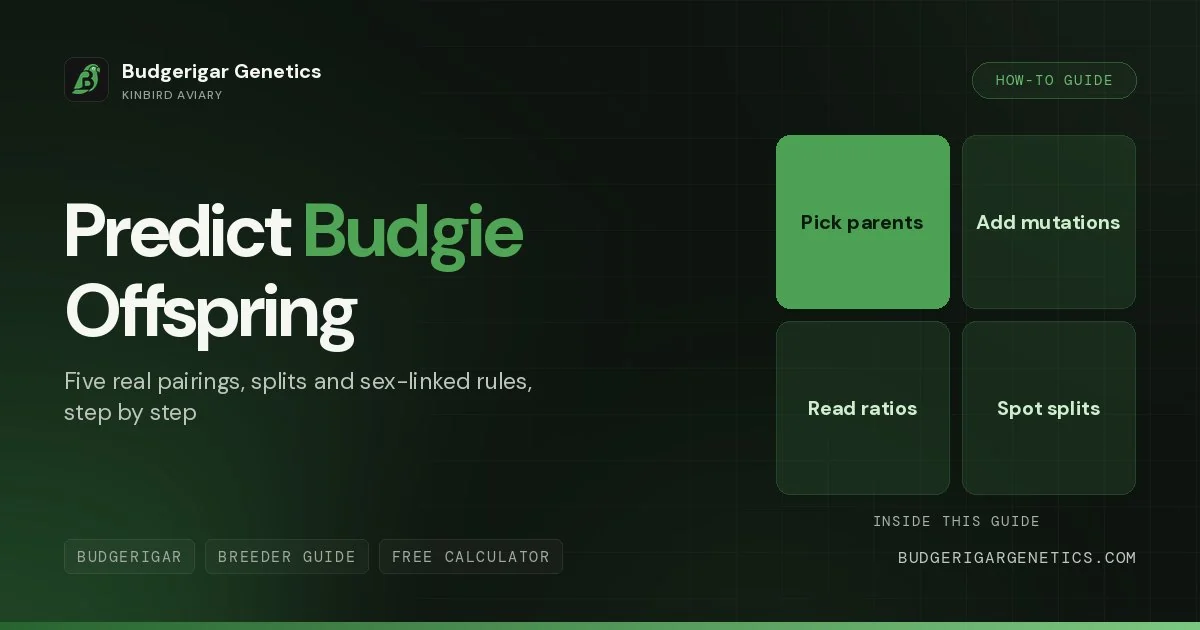 How to Predict Budgie Offspring, Complete Genetics Calculator Guide